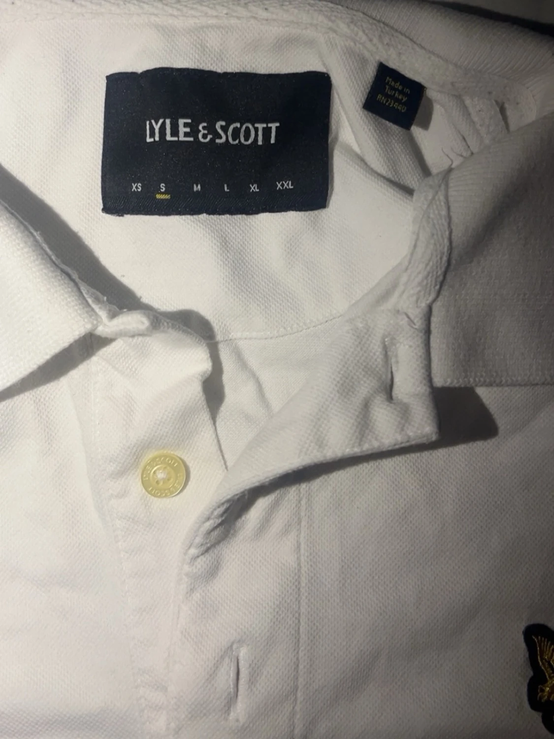 Vit pikétröja från Lyle & Scott - 1