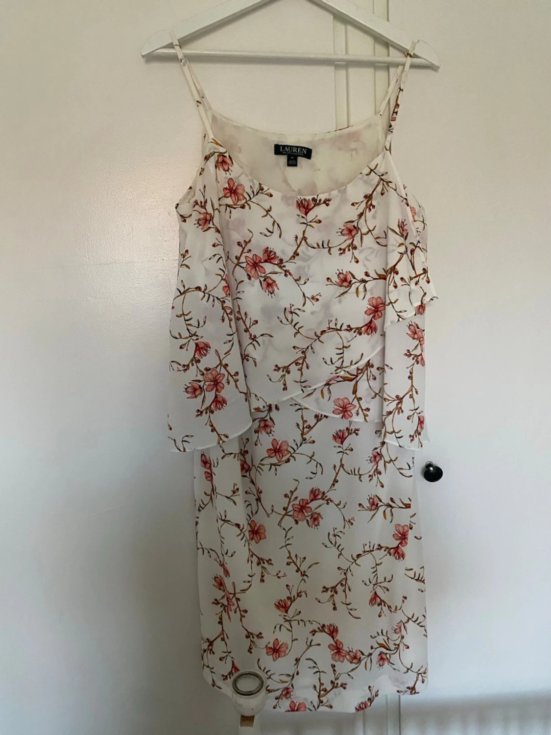 Vit blommig långklänning Lauren Ralph Lauren - 3