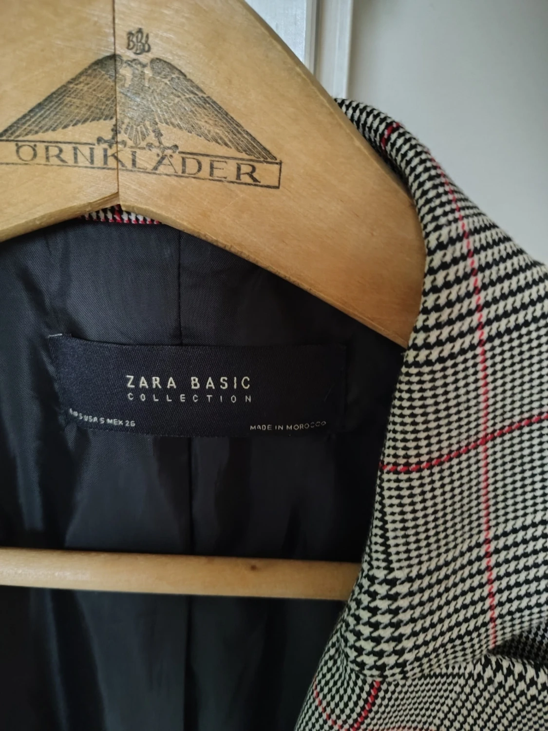 Rutig kavaj från Zara Basic - 1