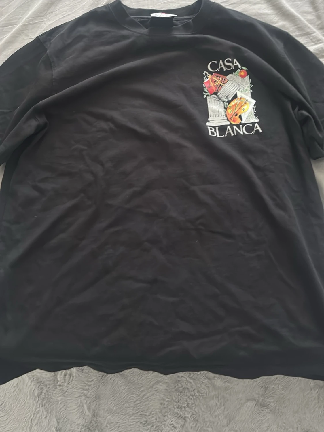 Svart Casa Blanca t-shirt med tryck