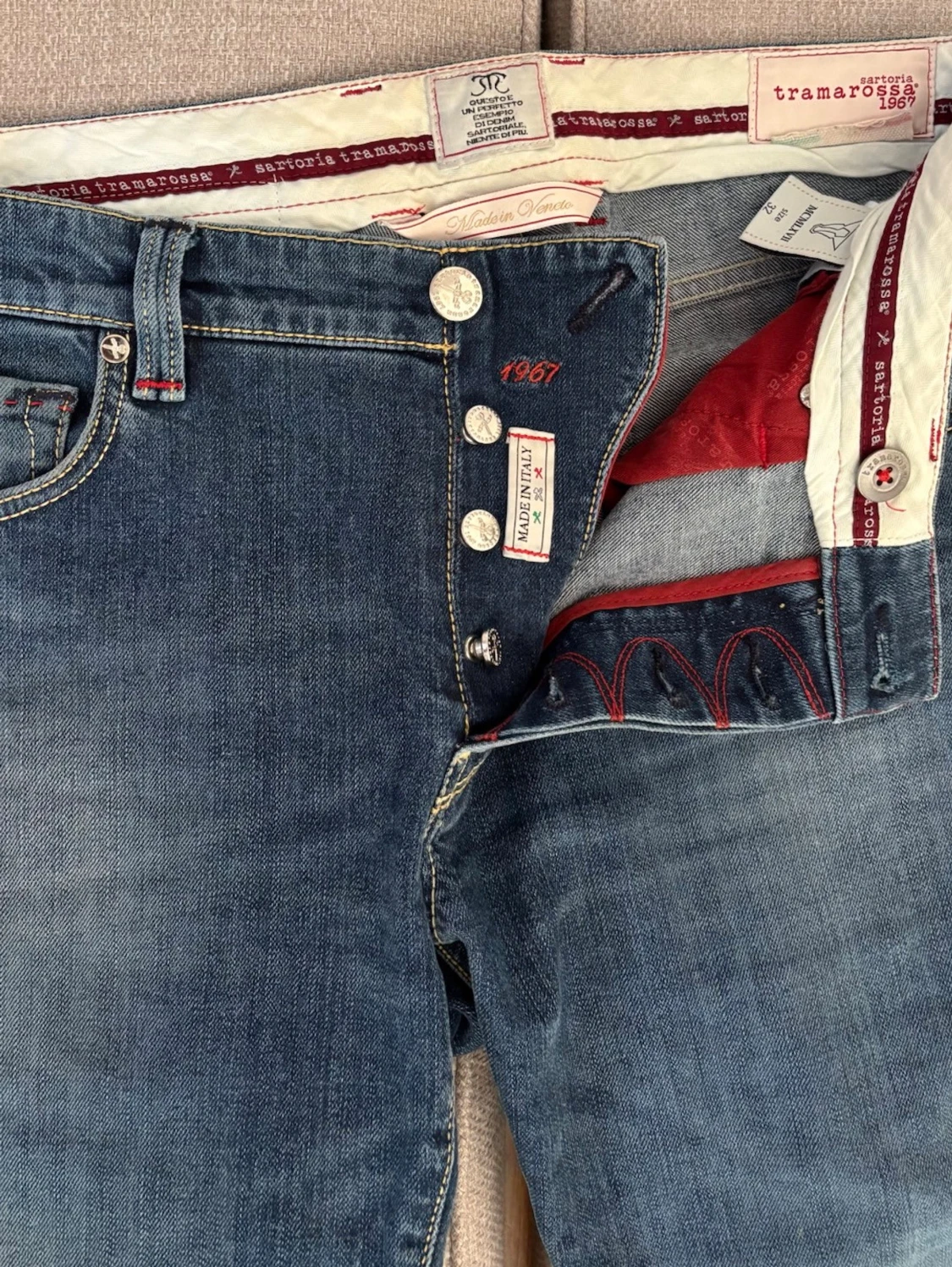 Blå raka jeans från Tramarossa - 1