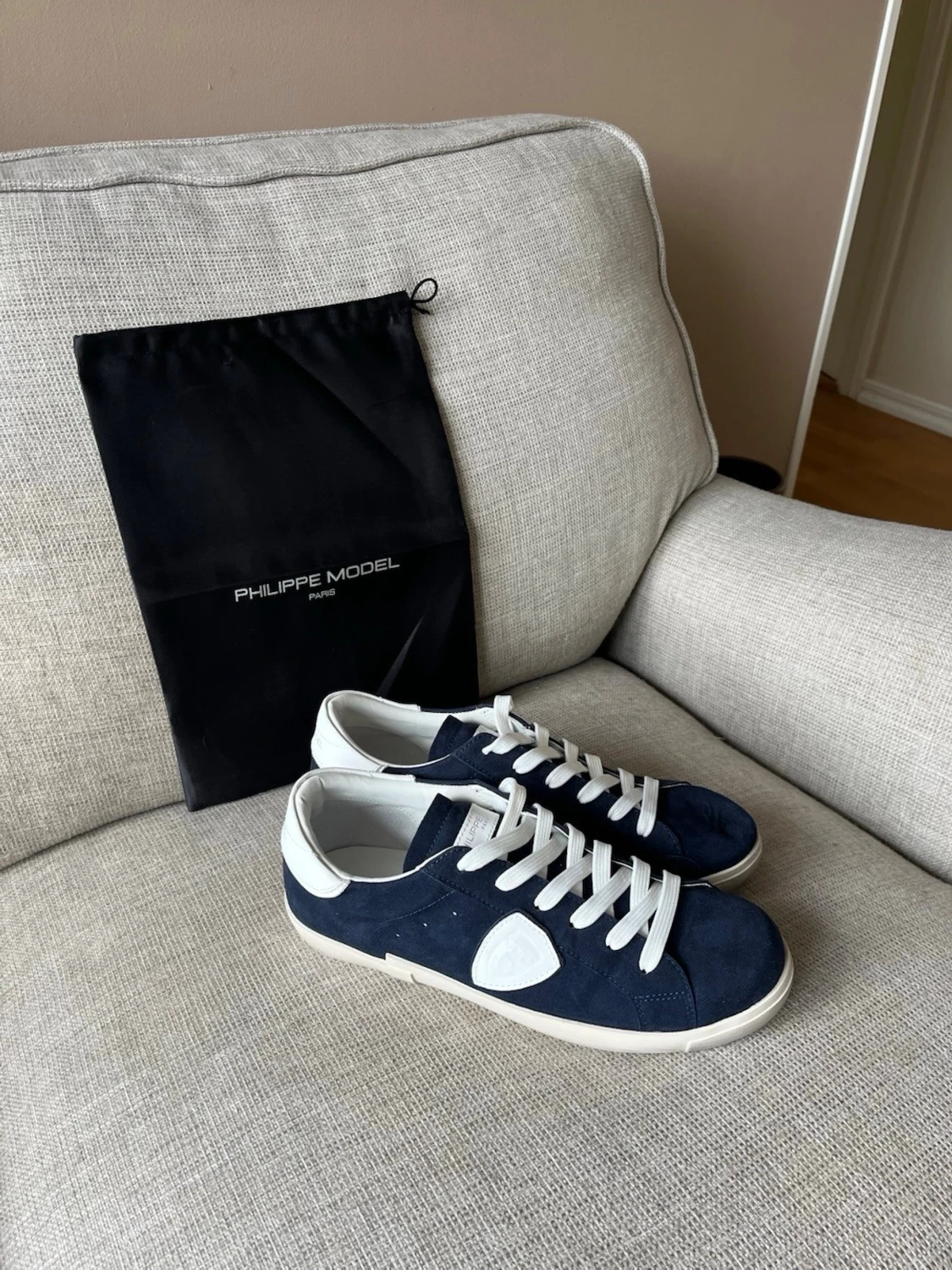 Philippe Model blåvita sneakers - 3