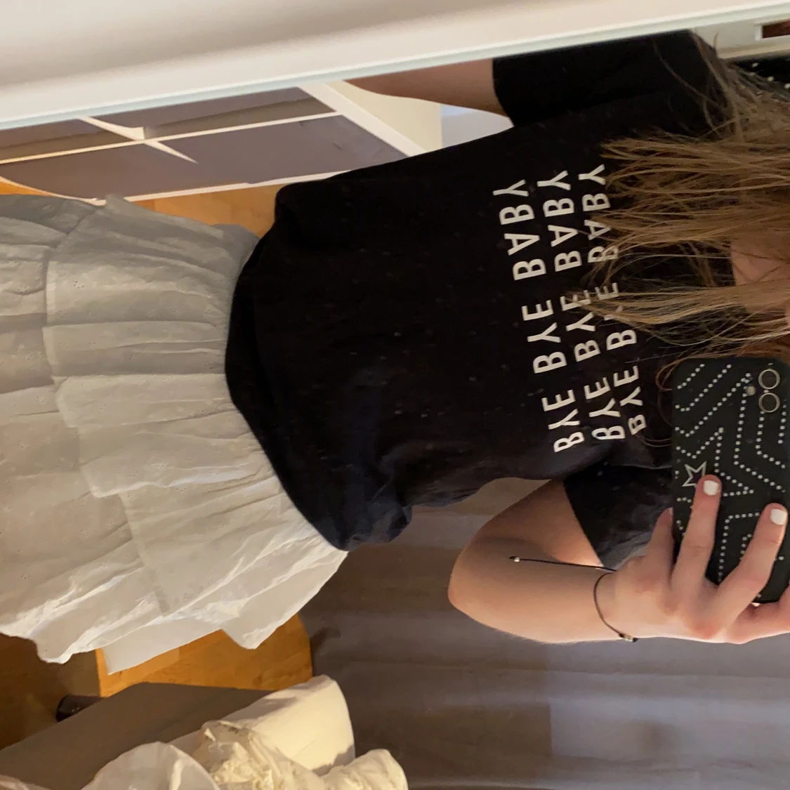 Svart t shirt med tryck