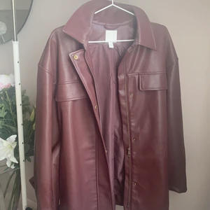 H&M jacket in burgundy  - An H&M burgundy faux leather jacket in medium.