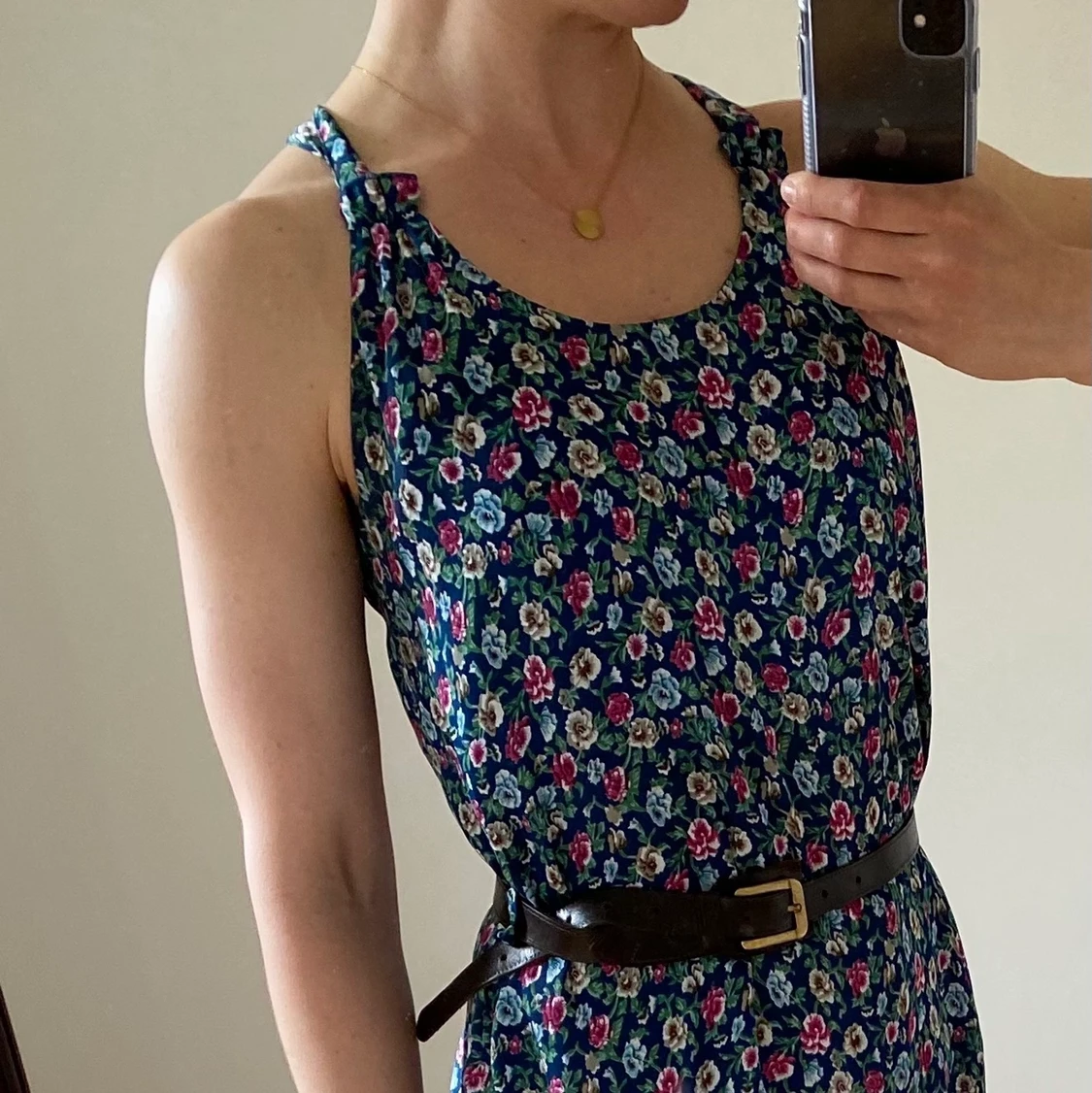 Blommig sommarklänning, stlk S