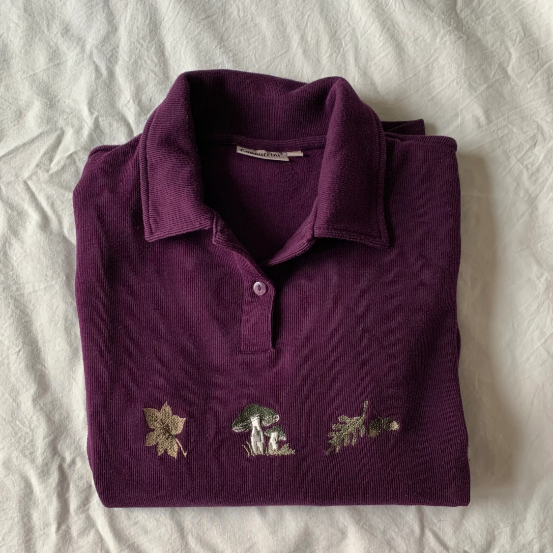 Långärmad höst pikétröja  - 90