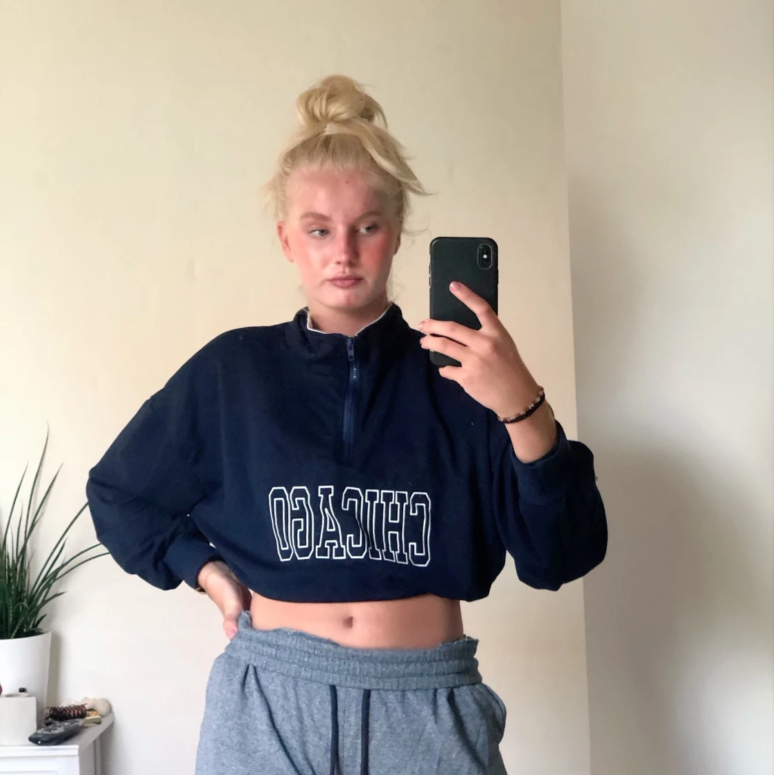 Croppad sweatshirt  - 90