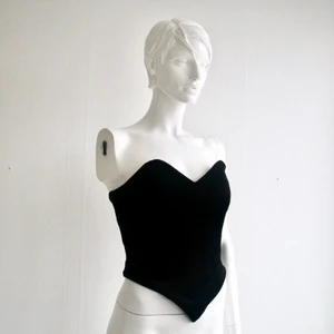 Sammetskorsett - Korsett i sammet. Bra skick!