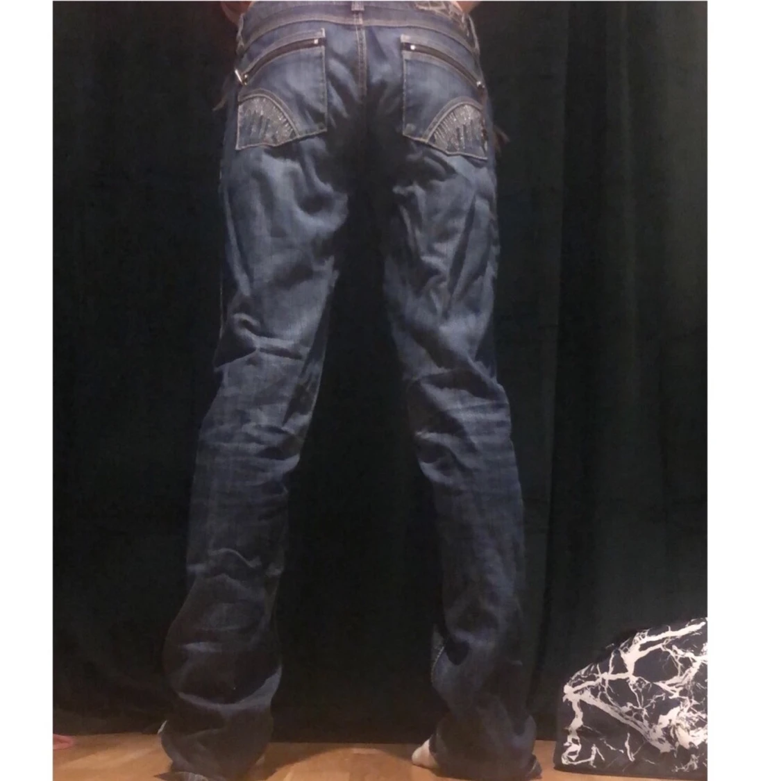 Baggy lågmidjade jeans - 90