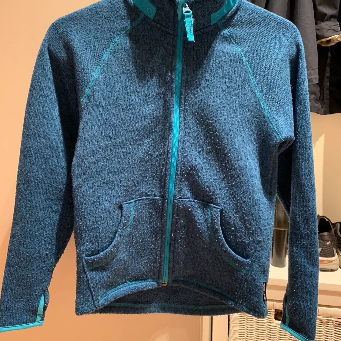 Polarn O. Pyret fleecetröja blå