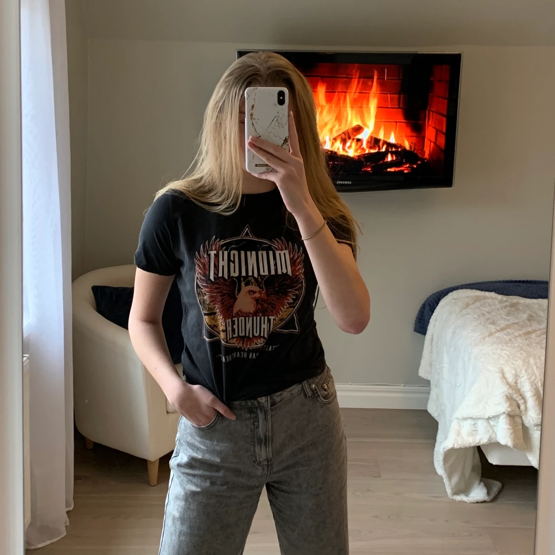 T-shirt med tryck  - 90