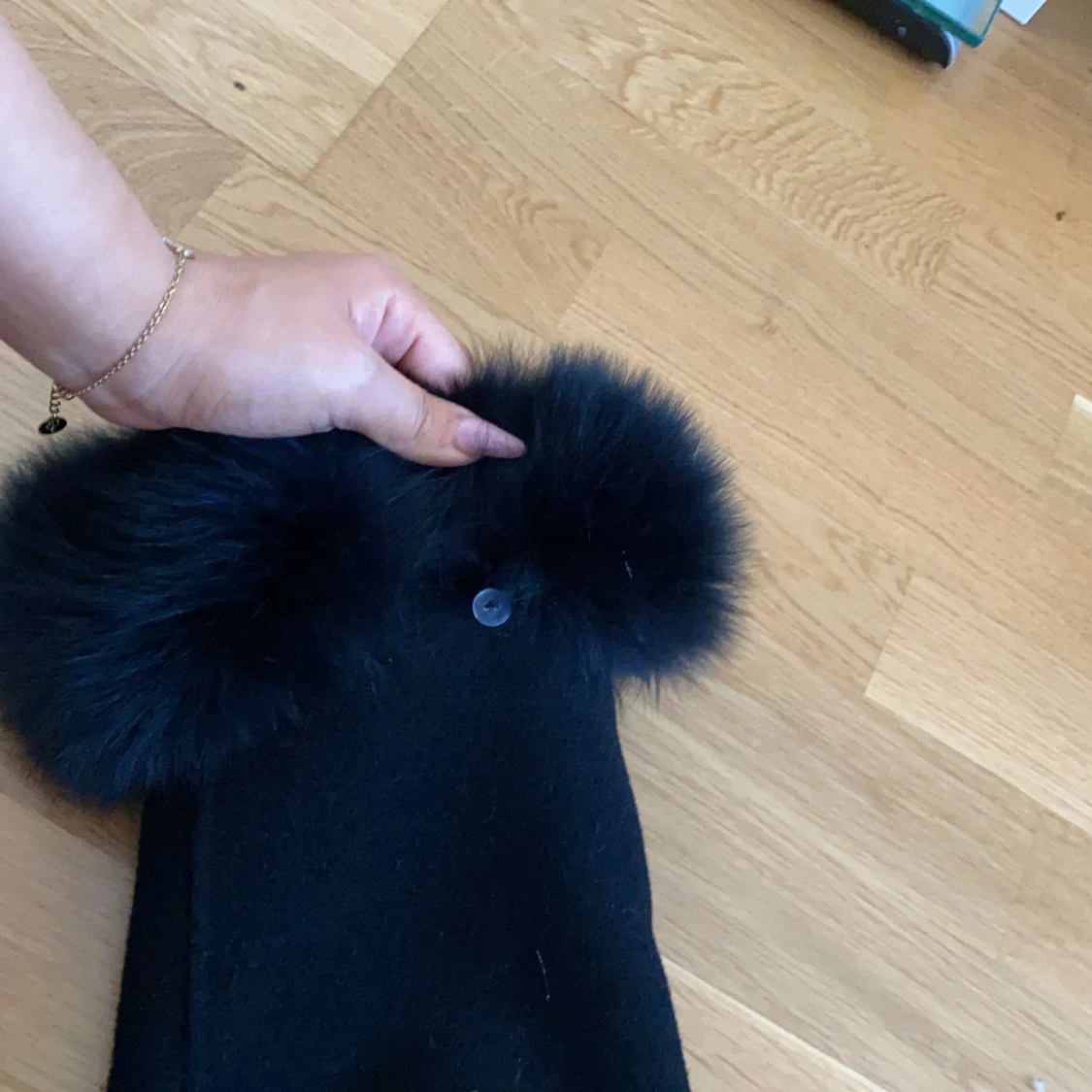 Kappa med äkta päls.  - 91