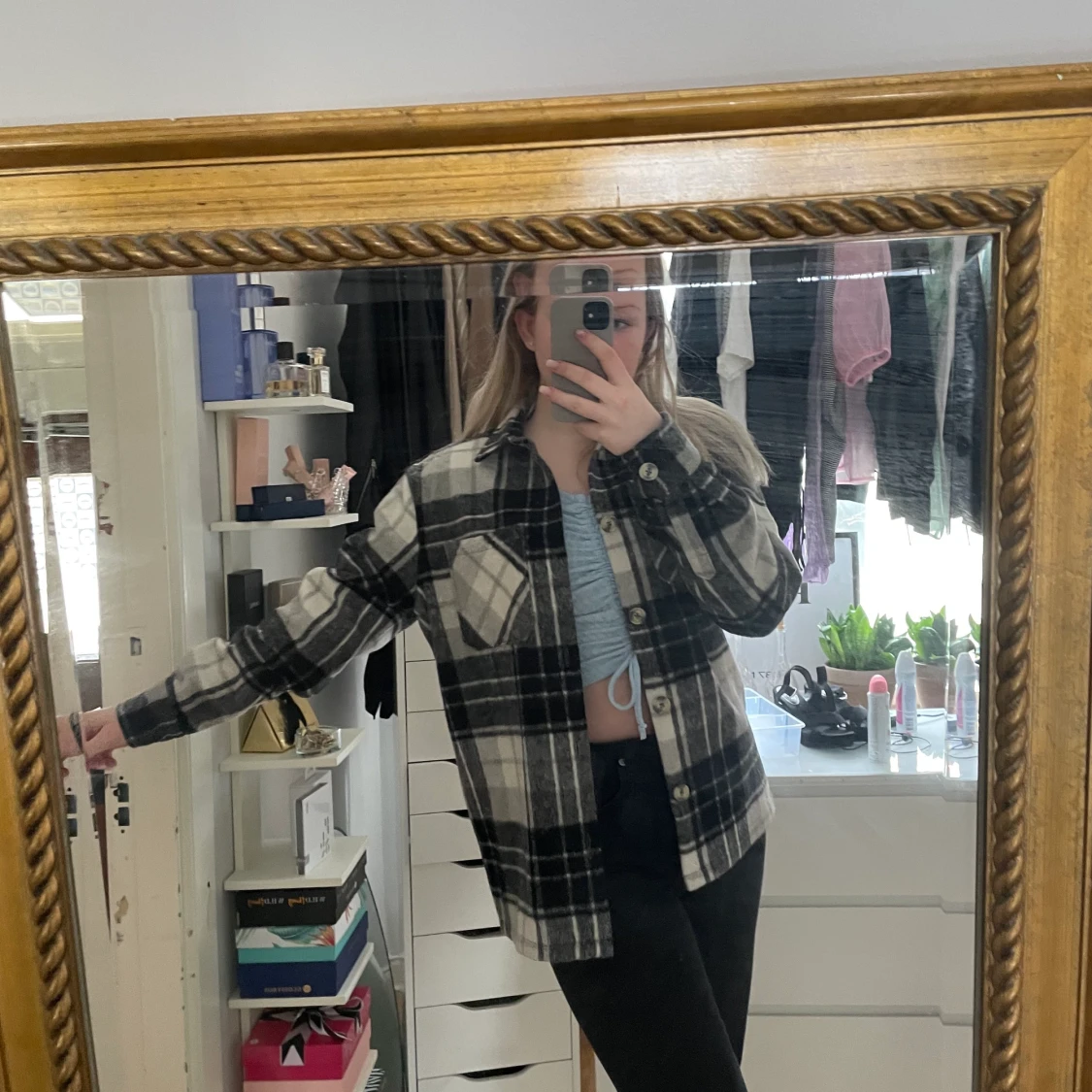 Rutig jacka!! Alldrig använd - 90