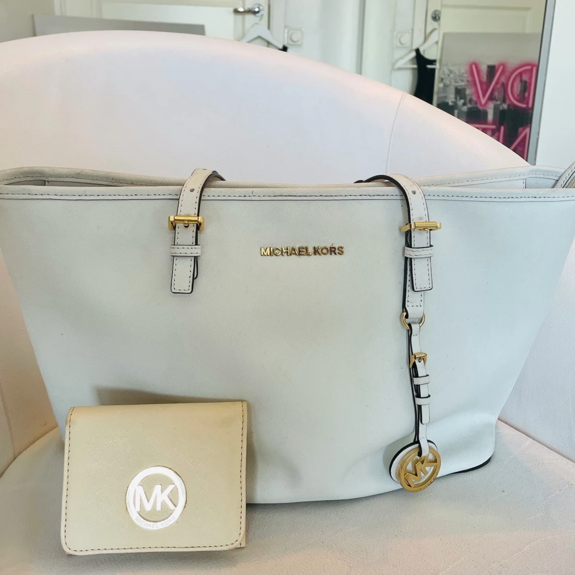 Äkta Michael Korse väska och plånbok 