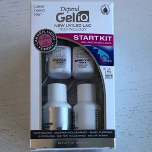 Uvlampa starterkit Depend  - Säljer nu mitt starter kit Depend GeliQ. Nypris 499kr. Uv-lampa, base coat, top coat, cleanser och top shine medföljer. Pris kan diskuteras 