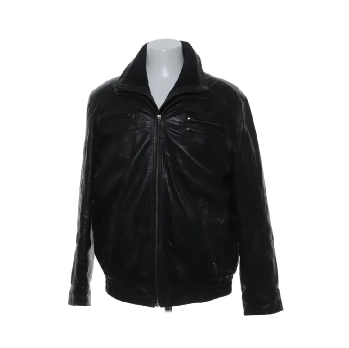 Oversize läderjacka