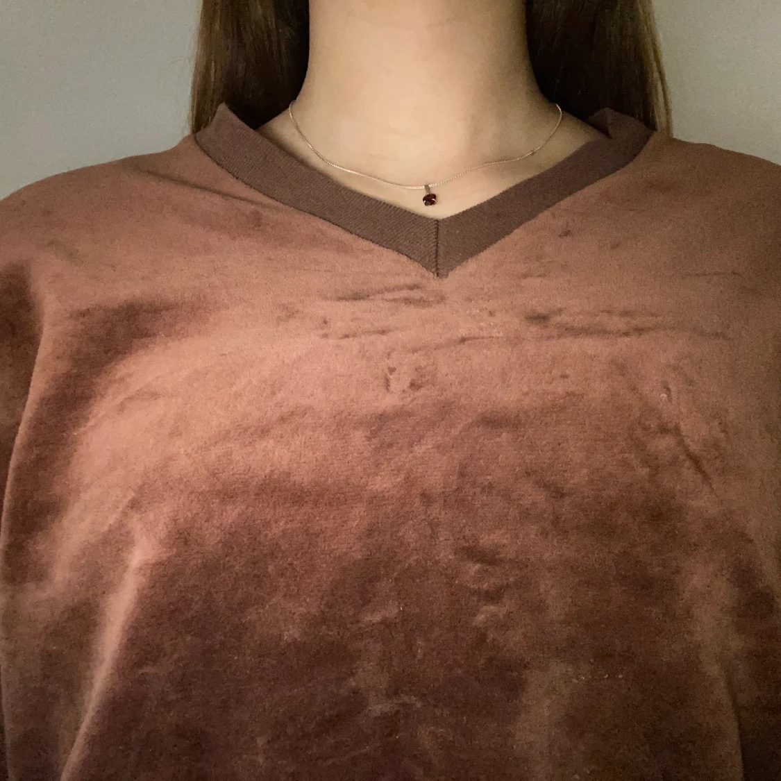 Mysig Brun Tröja  - 90