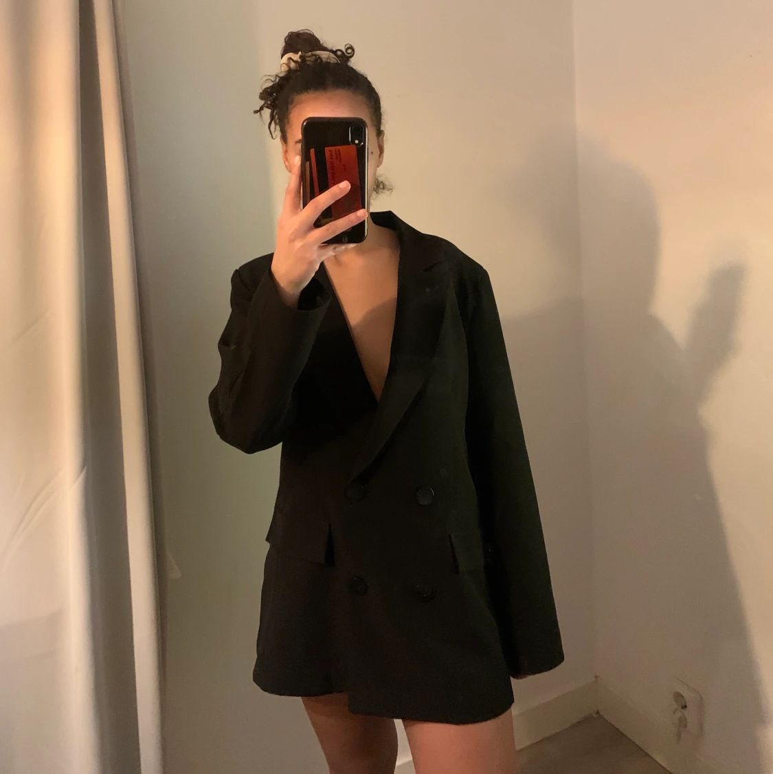 Oversized blazer med knappar stl S/M - 90