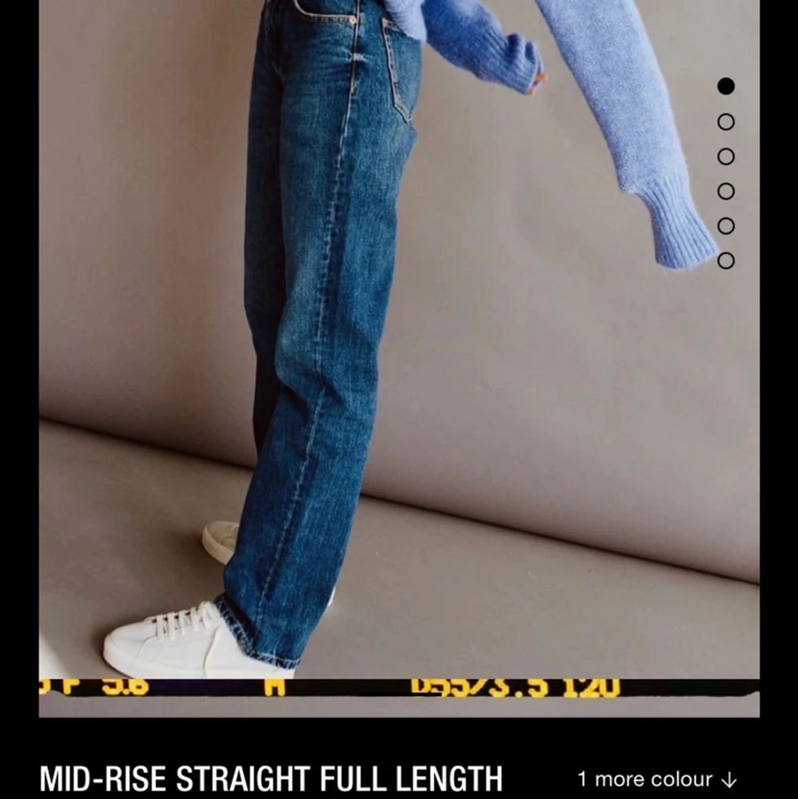 Midrise straight jeans - 90
