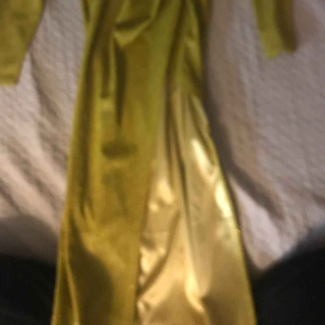 Gul lång klänning - 91