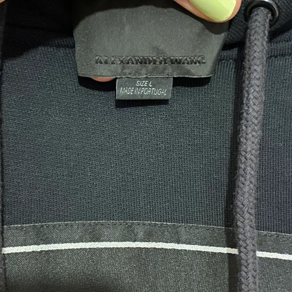 Svart hoodie från Alexander Wang köpt på Depop för 2000kr! Fint skick därav pris! Oversized, stor på mig som är 180.. Hupparit & Collegepaidat.