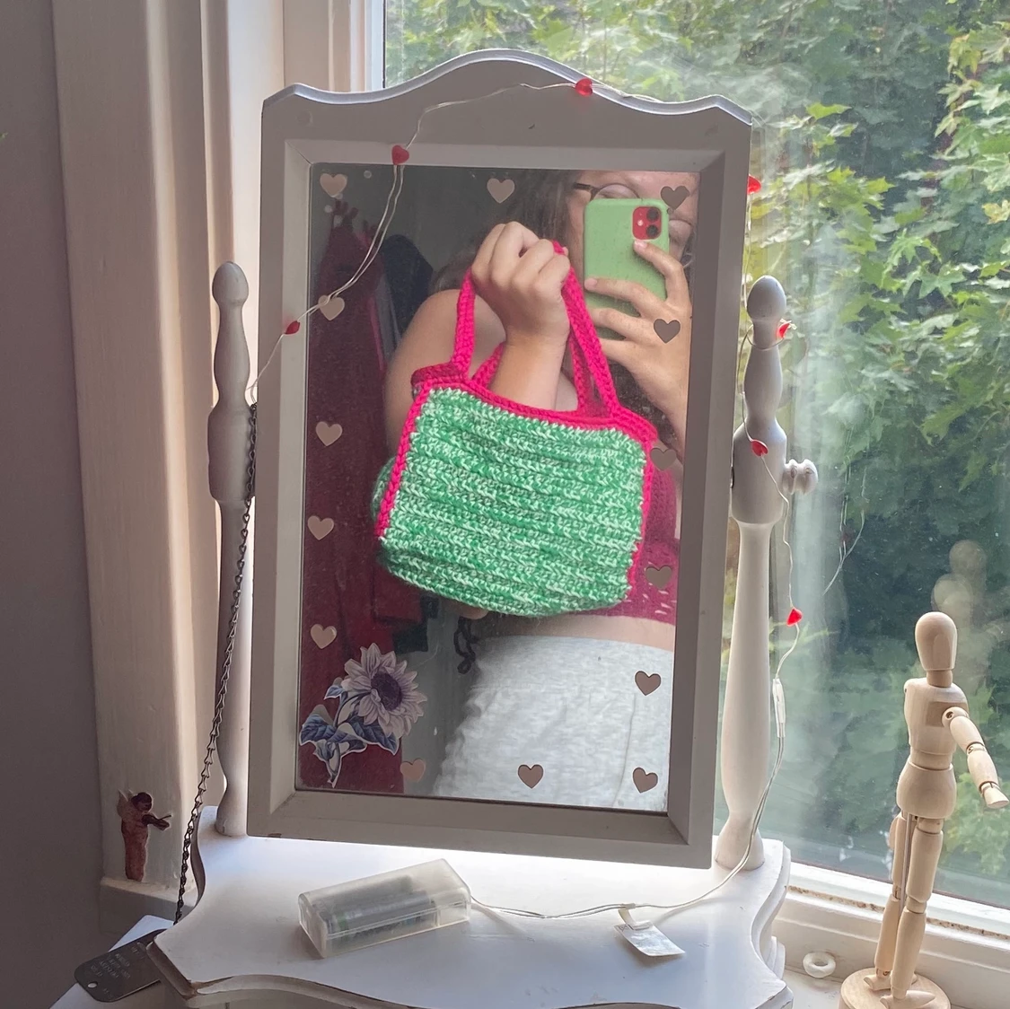 Virkad handväska - 90