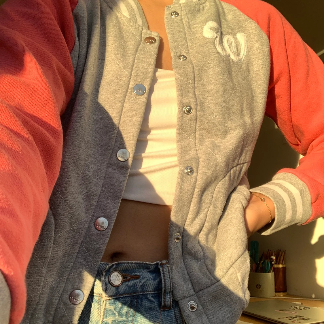 Warp baseball kofta/jacka