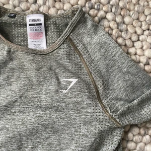 Gymshark crop top grön! - Gymsharks cropped vital seamless i strl S! Sitter som en smäck! 