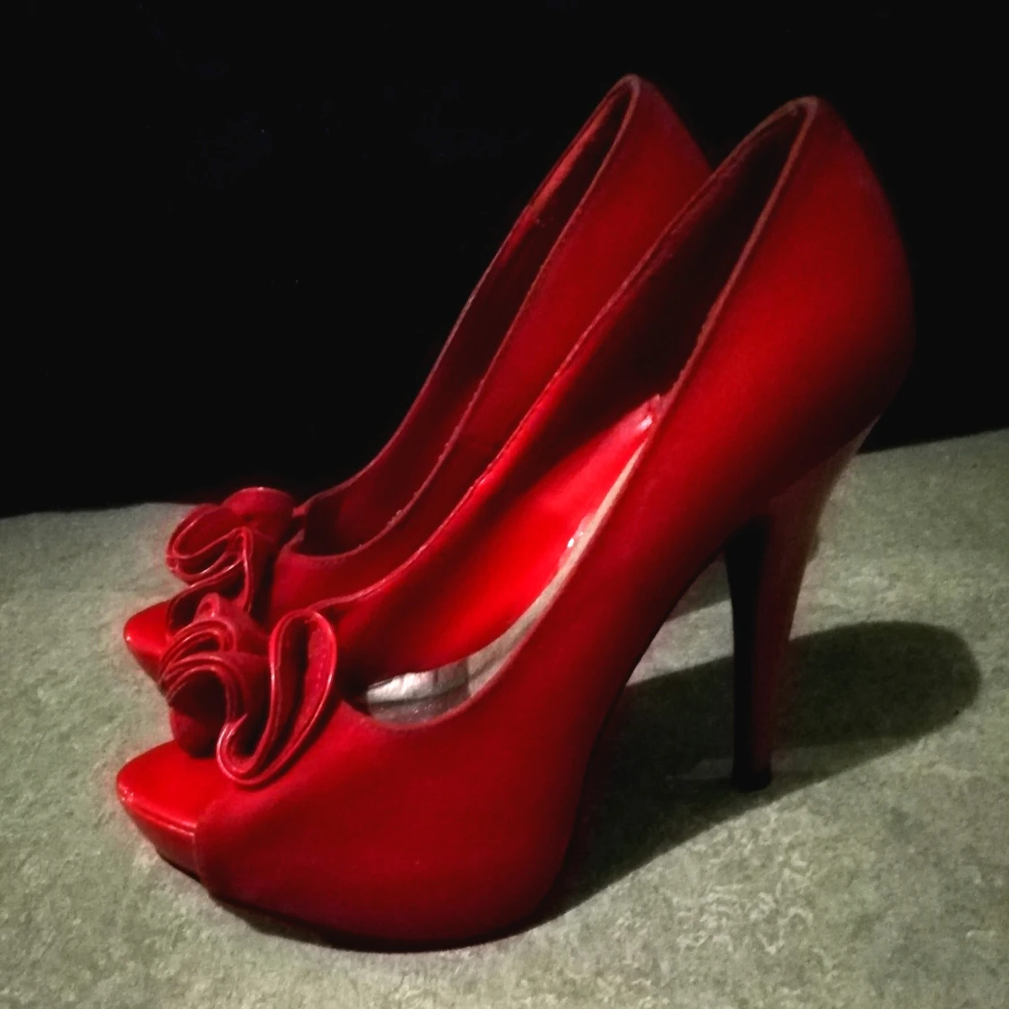 Eleganta Röda Pumps, 35/36 👠 - 90