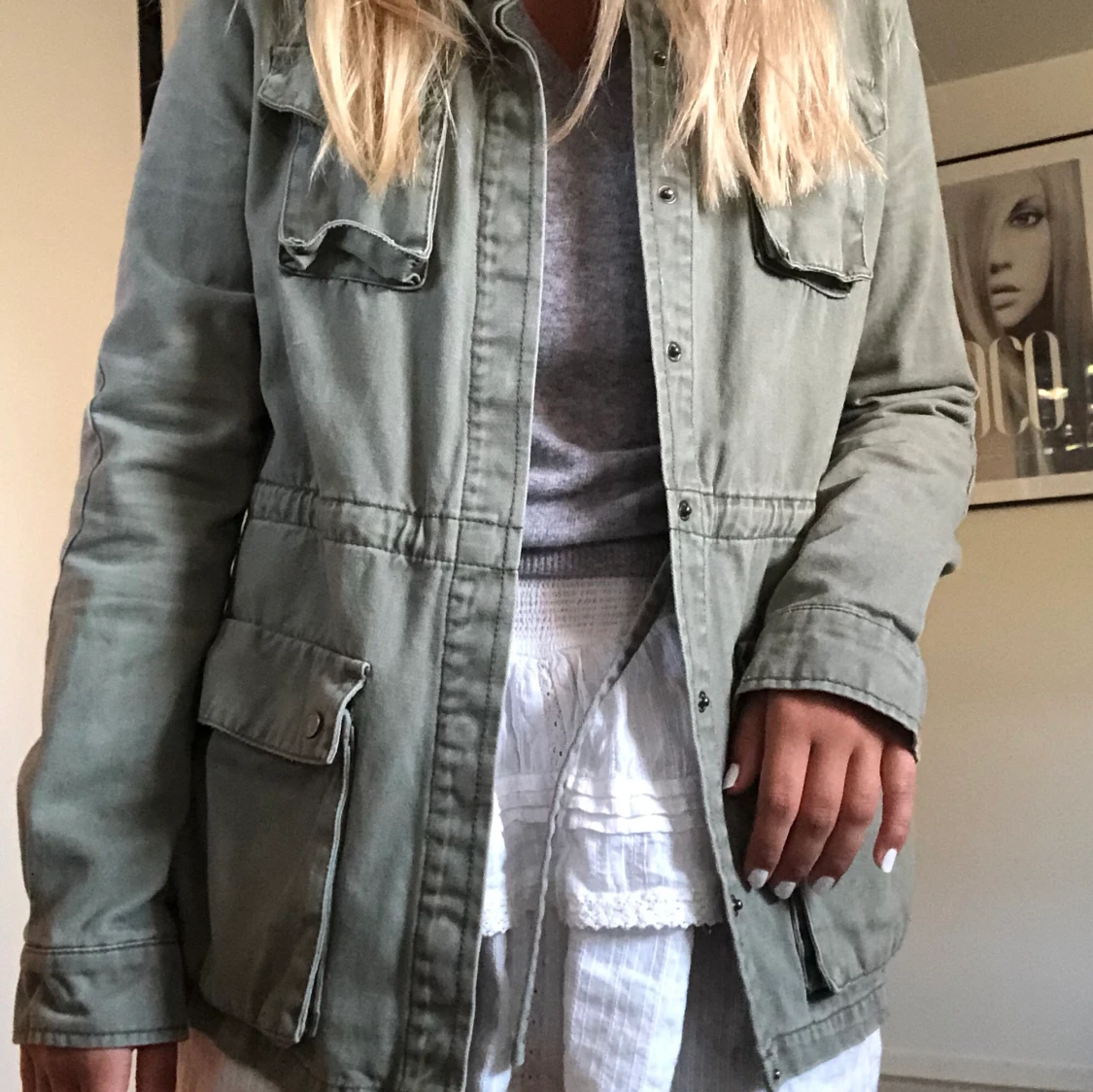 Militärgrön jacka - 90