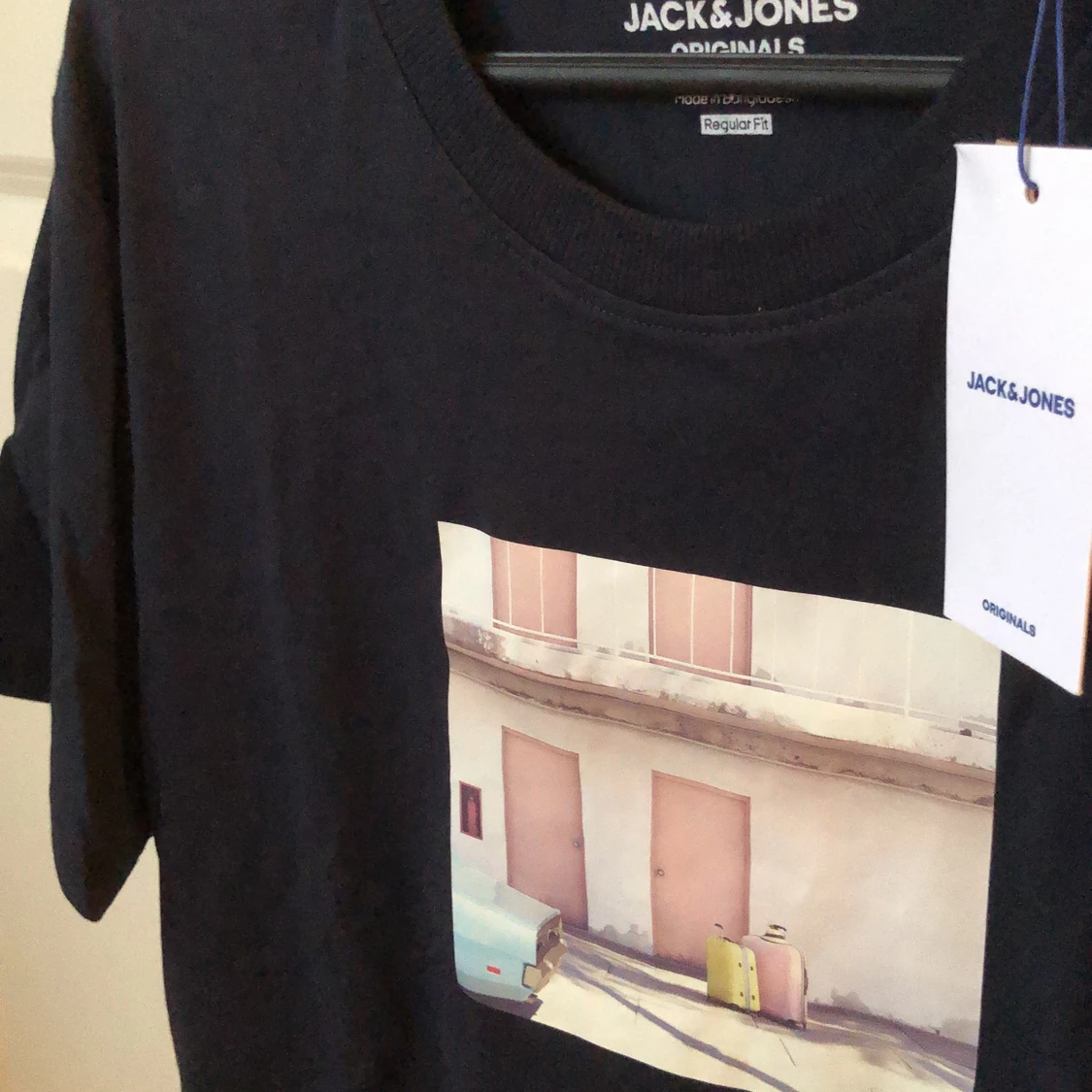 Ny mörkblå t-shirt - 90