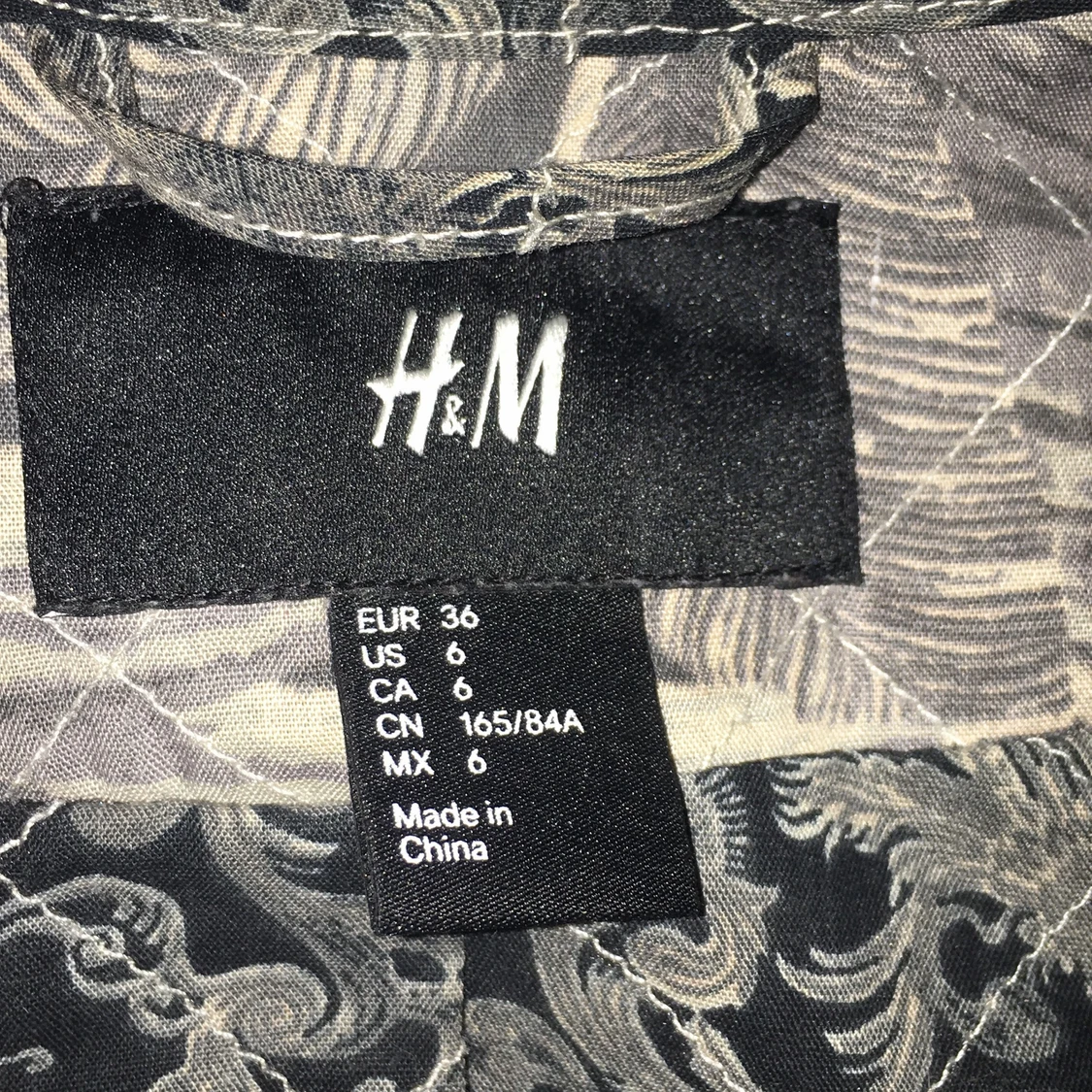 XS Grå-Grön Jacka med blommönster - 91