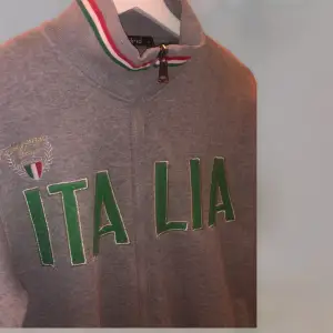 Grå tröja med Italia text. Inköpt i Italien. Storlek M. Inga fel 