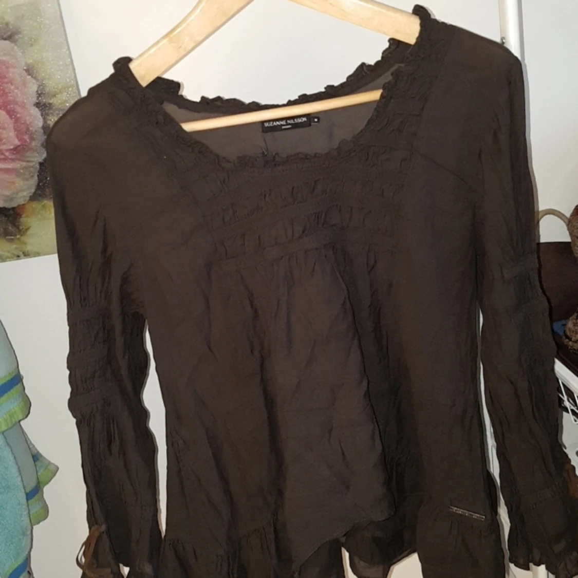 Brun blus från Suzanne Nilsson 