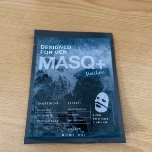 Sheetmask för Män - Tvådelad sheetmask för män. Från märket Masq+.