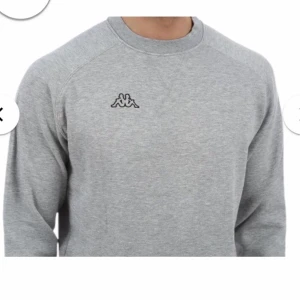 Sweatshirt från Kappa stl S - Grå sweatshirt från Kappa i storlek S med broderat märke. Snygg men kommer inte till användning! Frakt tillkommer!