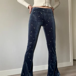 Velvet pants - Dark blue color with little gold stars on them. Never used, the tag is still on. 