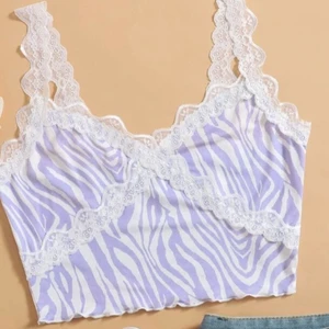 Crosslace cami - Zebramönstrat linne från shein, bra skick!