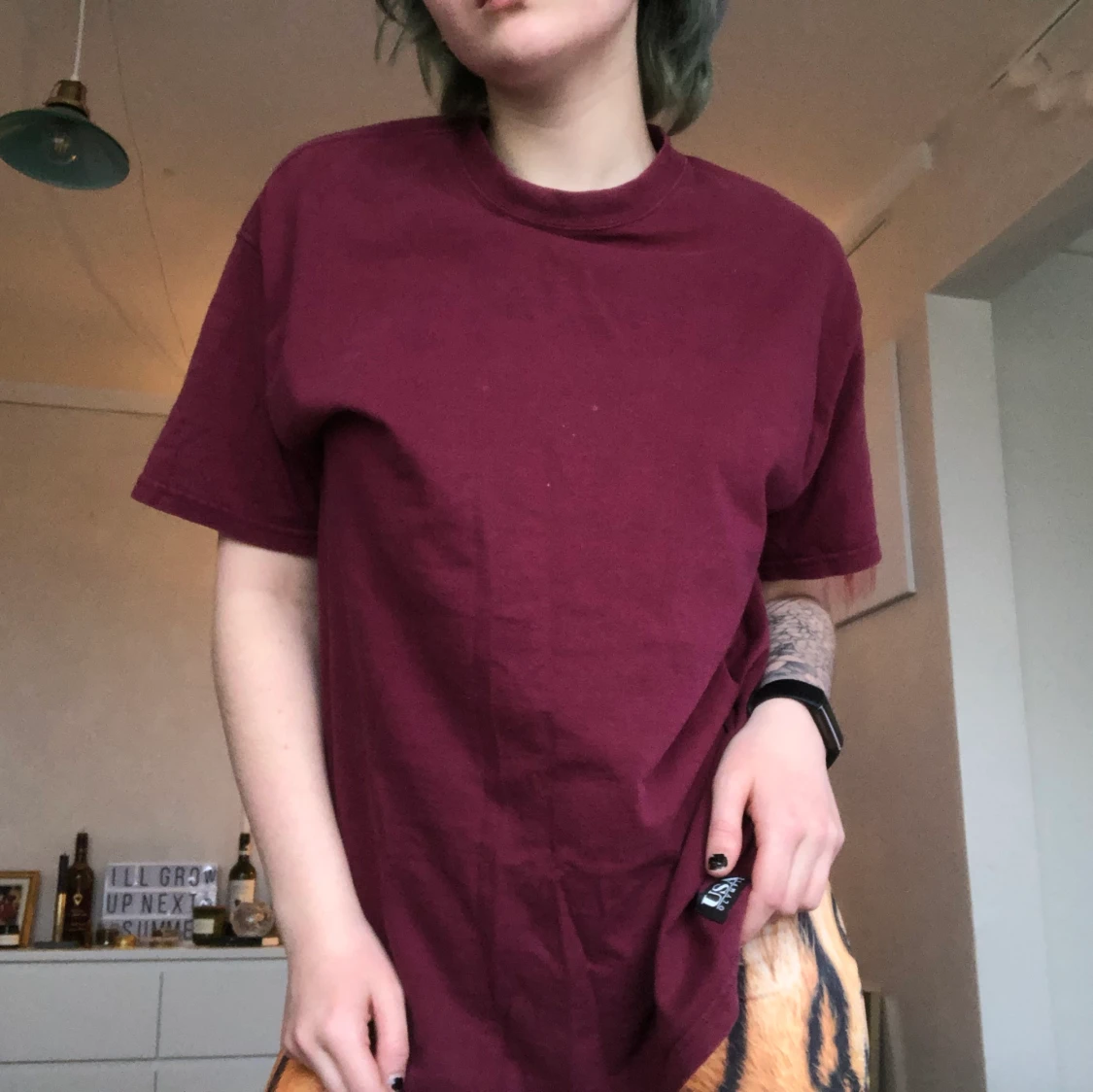 vinröd t-shirt  - 91