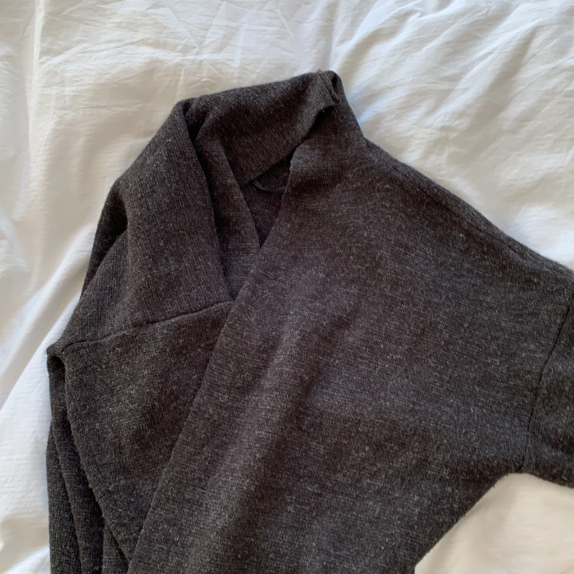 Gulvlang cardigan i uldblanding - 90