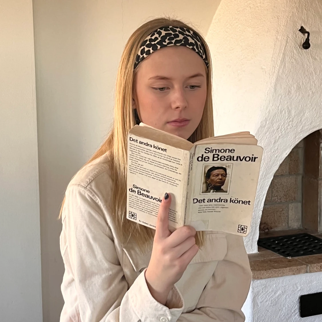 Mönstrat tyghårband 