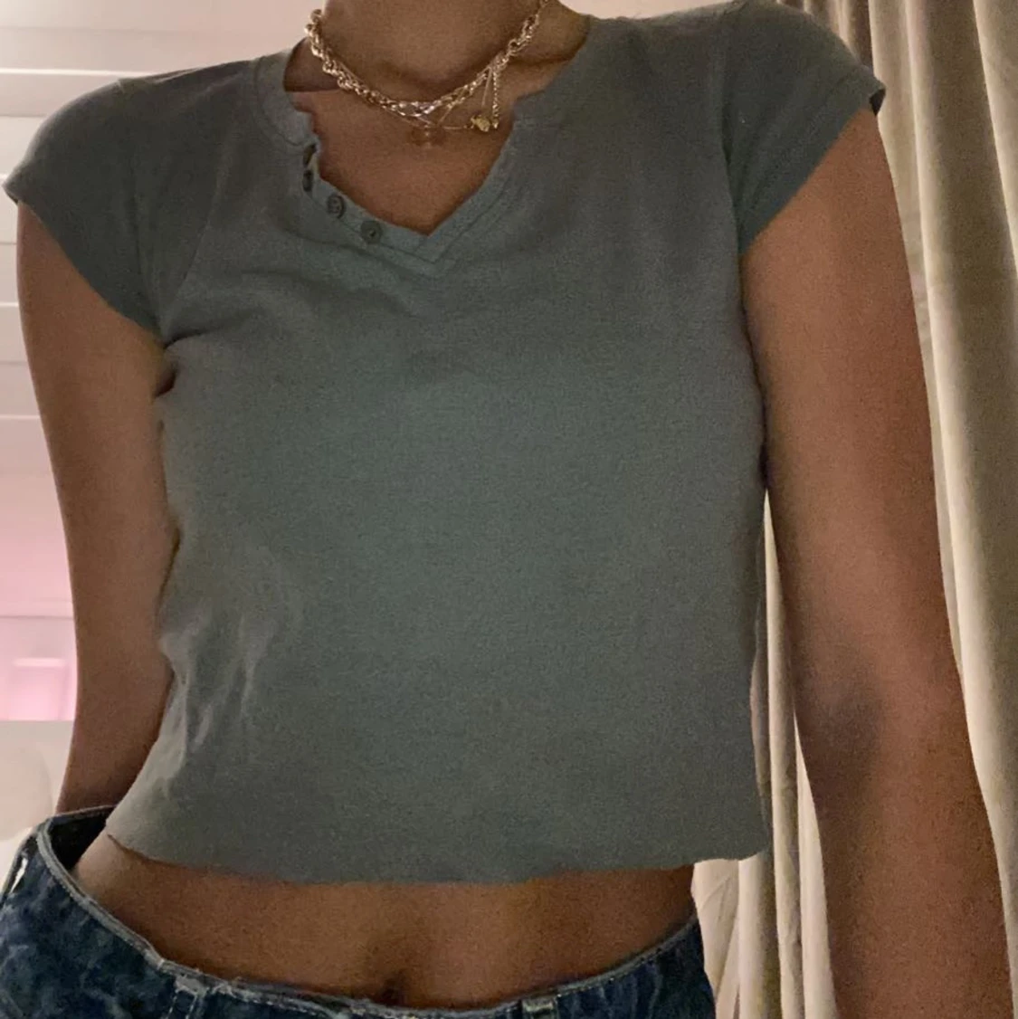 Grön snygg t-shirt i strl xs 