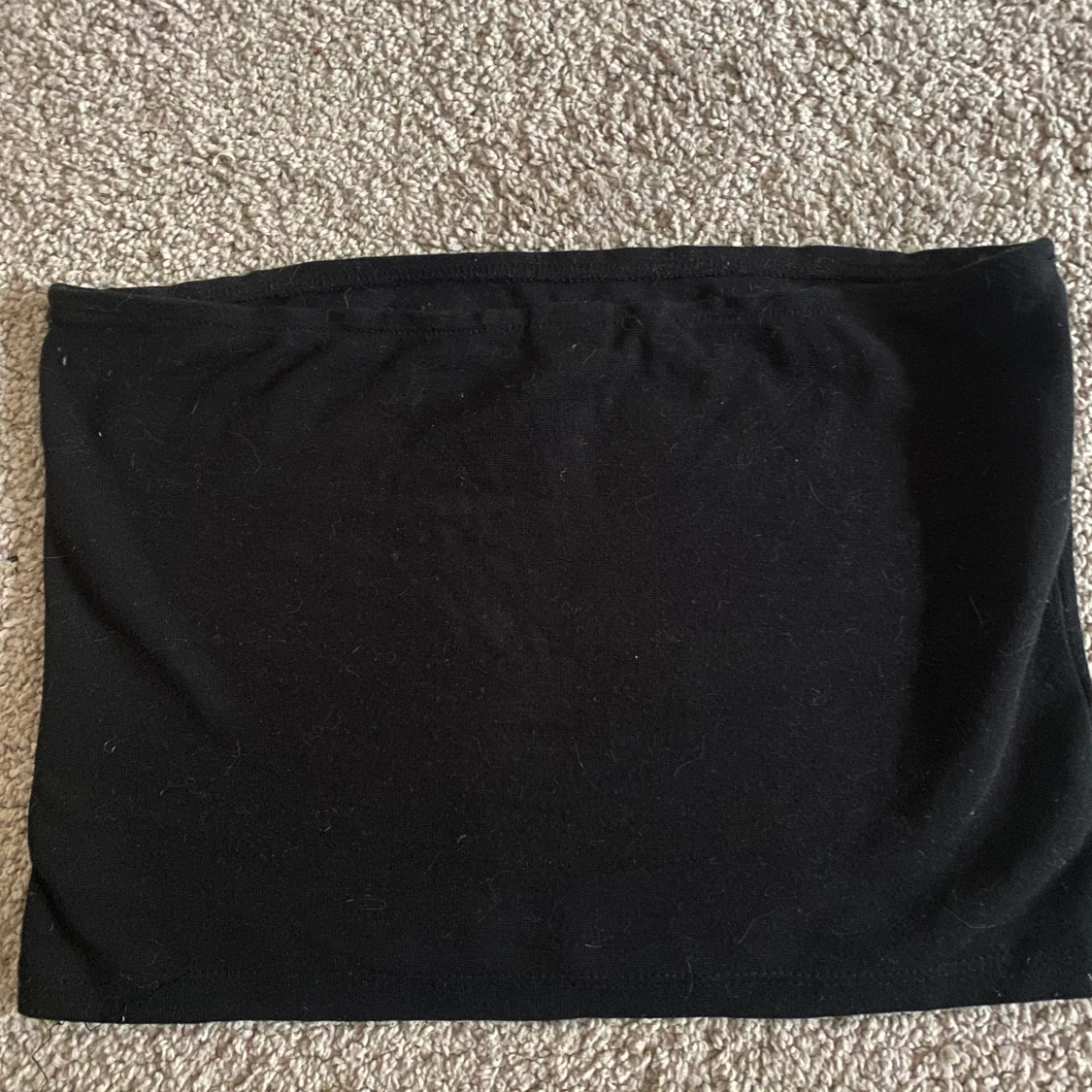 Svart bandeau topp med glitter sixe m/s - 90