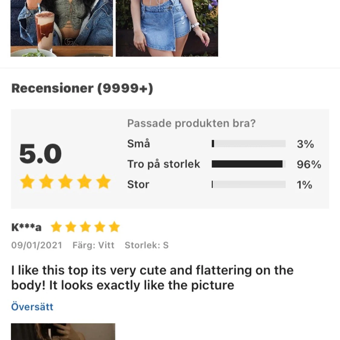 Super söt topp - 90