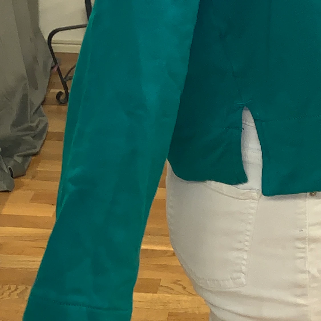 Grön långärmad tröja  - 90