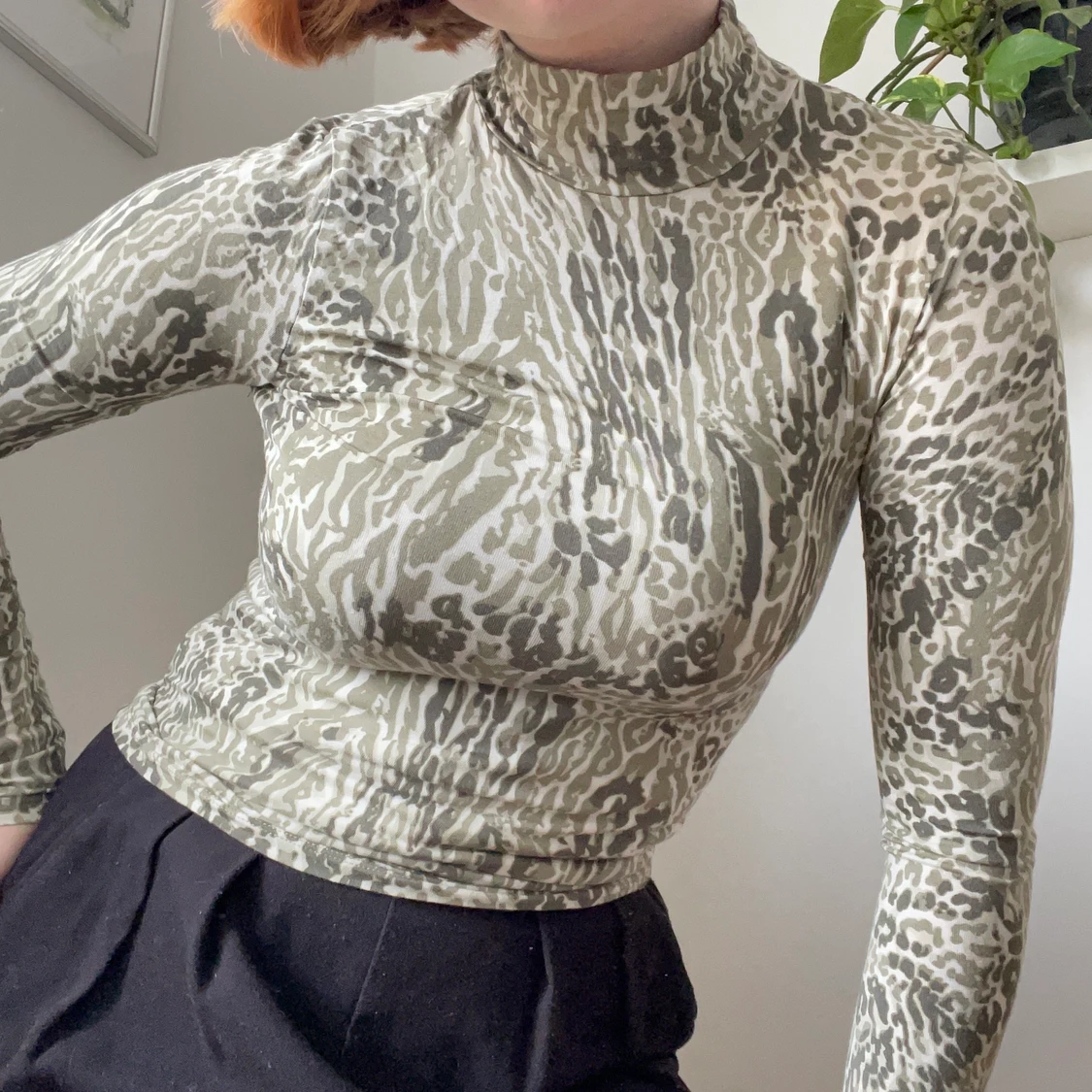 Mönstrad polotröja - 90