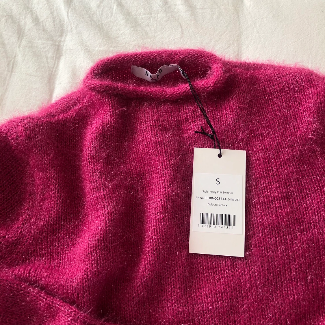 Stickad rosa tröja - 91