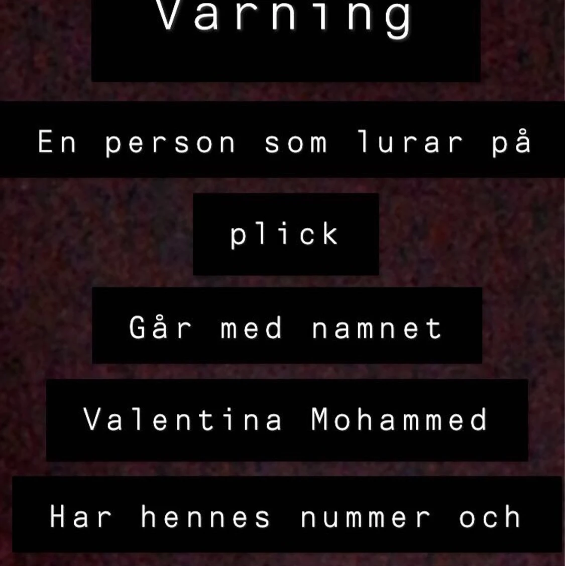 VARNING