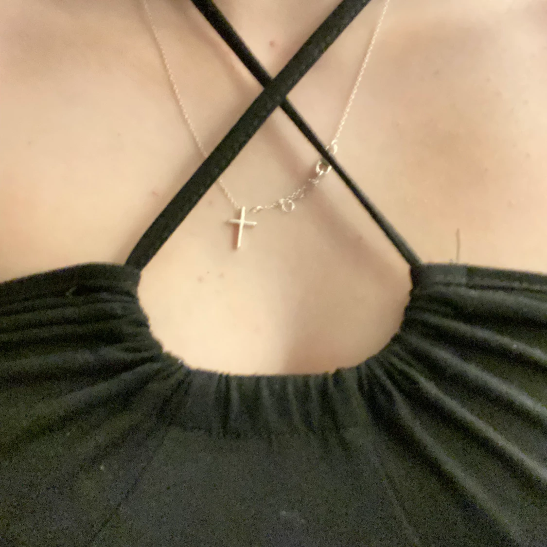 Svart kort linne - 91