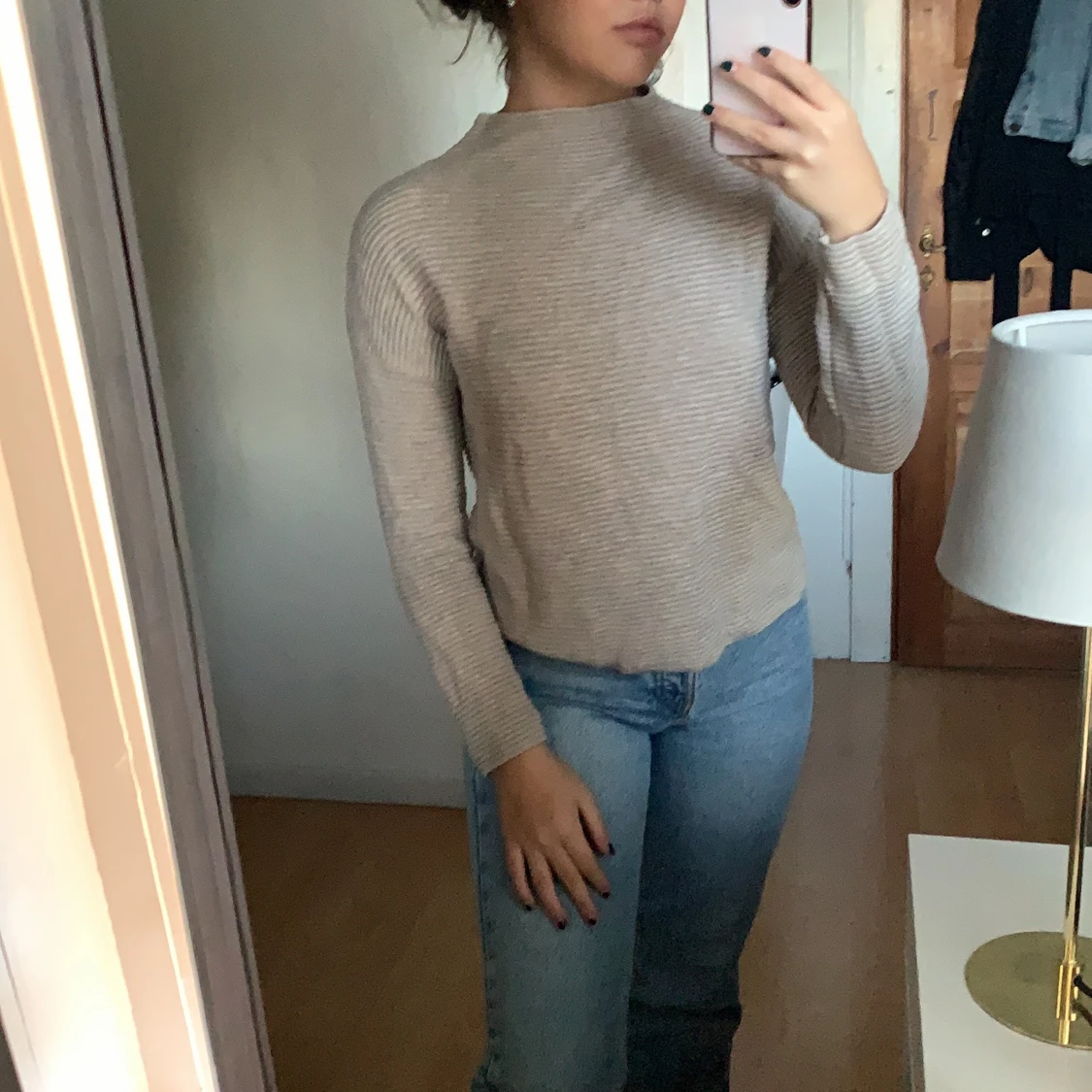 Beige tröja storlek xs